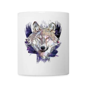 Wolf | Animal | Grey Wolf - Mug - white - Front
