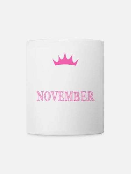 Reines nées en Novembre Anniversaire Naissance - Mug blanc - blanc