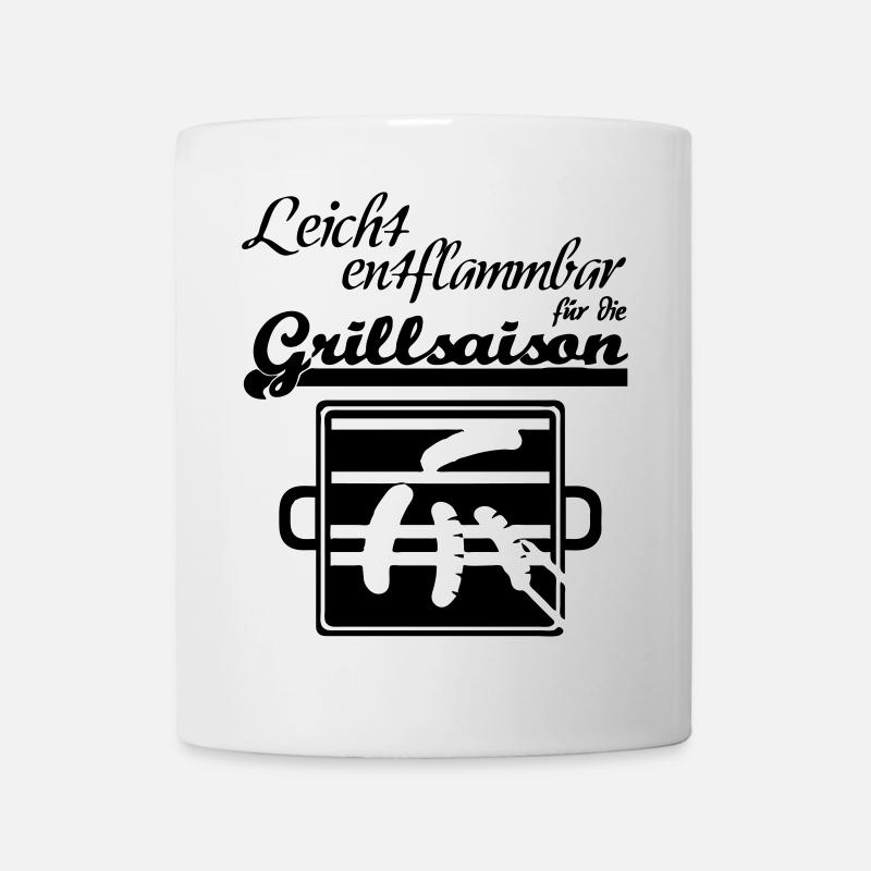 Grillsaison Grill grillen Sommer Party Geschenk - Tasse - Weiß