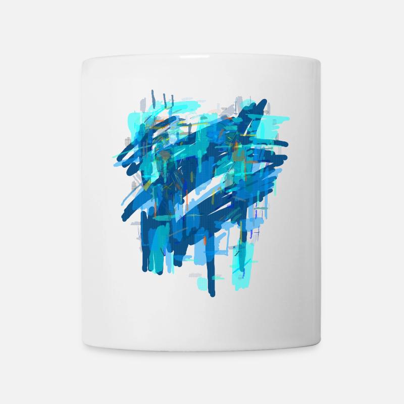 Blue background - Mug - white