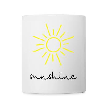 sunshine soleil - Mug blanc - blanc - Devant