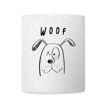 Woof Hundchen - Hund Comic - Tasse - Weiß - Vorne