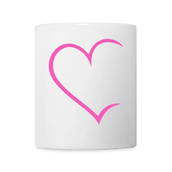 Herz offen - Tasse - Weiß - Vorne