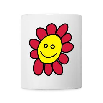 Ich bin eine Blume - Tasse - Weiß - Vorne
