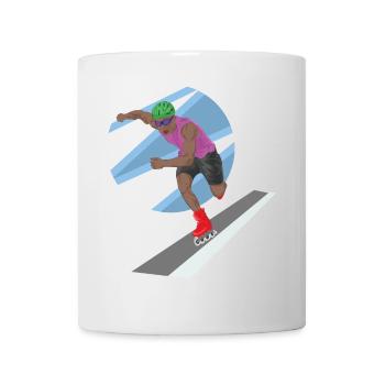 Inline Skating Inline Roller Skating Skate Sport - Mug - white - Front