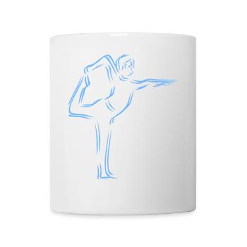 Yoga, Übung - Tasse - Weiß - Vorne