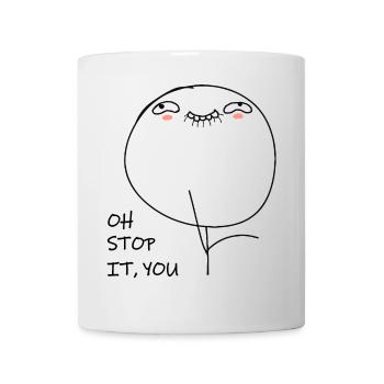 OH Stop it! Stick figure meme - Mug - white - Front