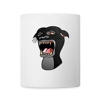 Tattoo Panter Head Body Art T-Shirt & Gift - Mug - white - Front