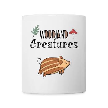 Sanglier Boar bébé habitant de la forêt maison nature - Mug blanc - blanc - Devant