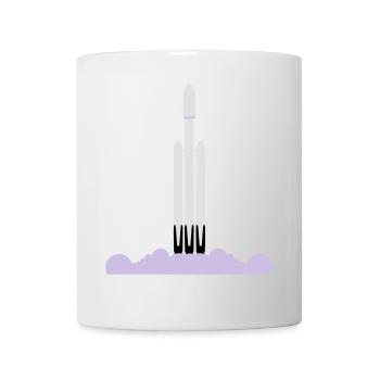 Missile Falcon Heavy Space X - Mug - white - Front