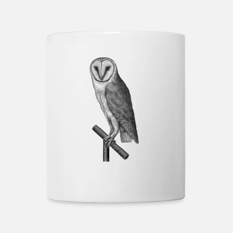 Hibou - Mug blanc - blanc