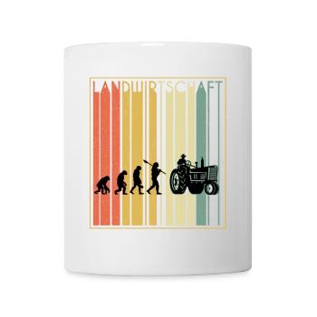 Chemise Tracteur · Agriculture · Evolution - Mug blanc - blanc - Devant