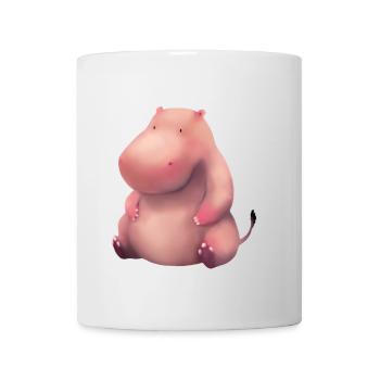 Nilpferd Illustration - Tasse - Weiß - Vorne