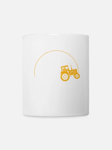 Chemise de tracteur · Agriculture · Evolution de tracteur - Mug blanc - blanc