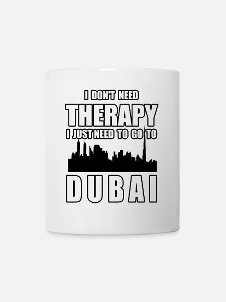 THERAPY DUBAI Funny Holiday Gift - Mug - white