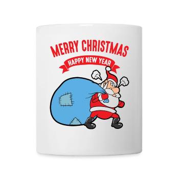 Noël Noël Père Noël Père Noël - Mug blanc - blanc - Devant