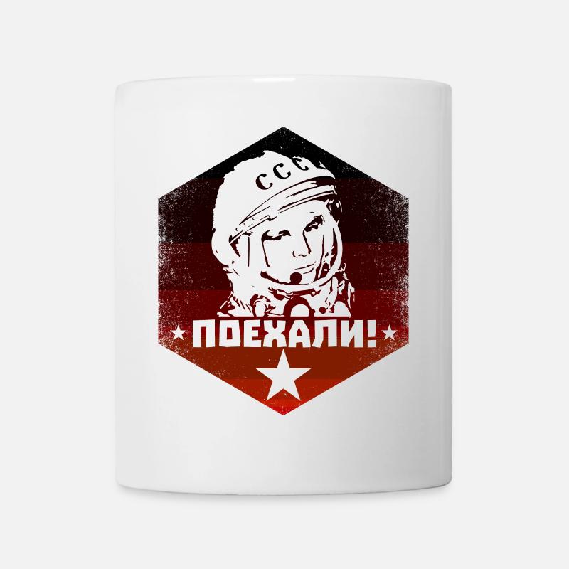 Youri Gagarine - Allons-y - Vintage soviétique - Mug blanc - blanc