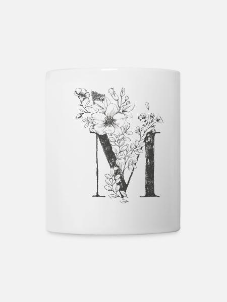 Letter M - Mug - white