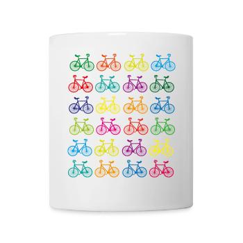 Cyclisme artistique, cyclisme artistique, cyclisme en intérieur, couleur - Mug blanc - blanc - Devant