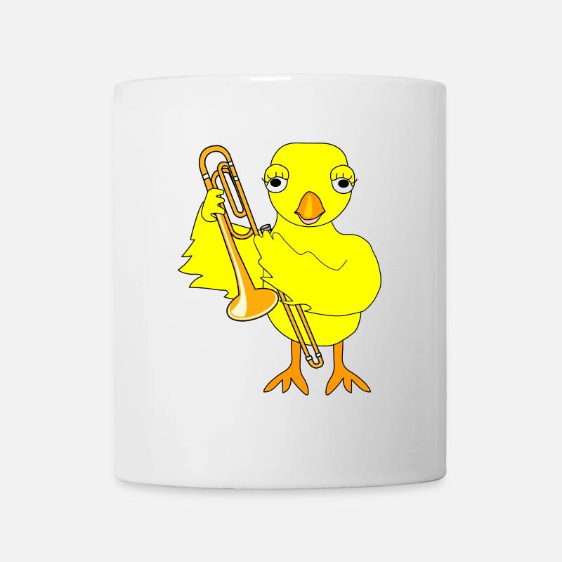Poussin trombone - Mug blanc - blanc