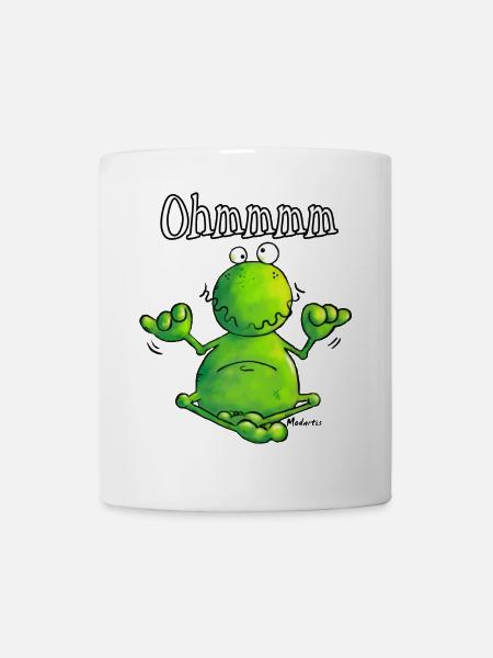 Yoga Frosch - Frösche - Meditation - Tasse - Weiß