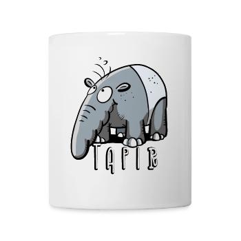 Cooler Tapir I Comic I Tiermotiv I Tiere Geschenk - Tasse - Weiß - Vorne