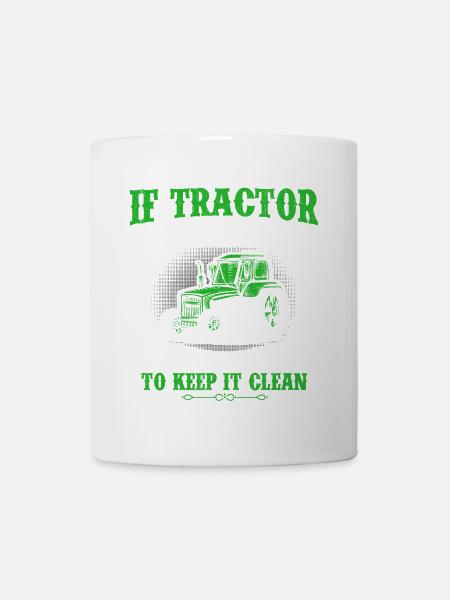 Tractor agriculture farmer gift · tractor - Mug - white