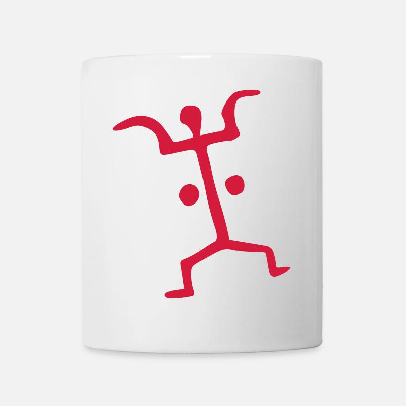 petroglyph woman vector - Mug - white