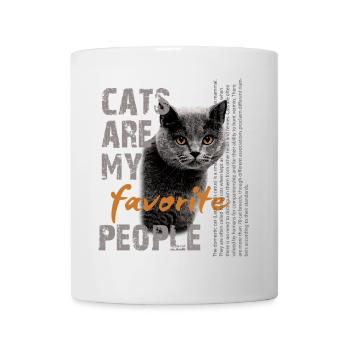 chats chat cadeau drôle de chemise de chat ami - Mug blanc - blanc - Devant