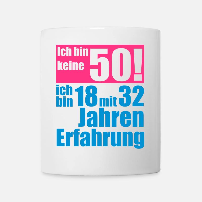 Je ne suis pas 50 années - Mug blanc - blanc
