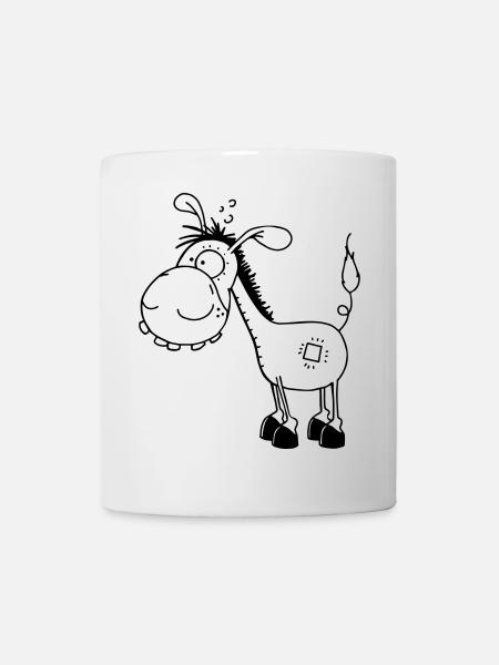 Esel - Langohresel - Eselchen - Tasse - Weiß