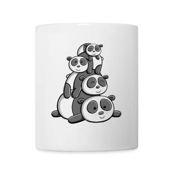 Kawaii Panda Bears I Manga Anime Pandas Cadeaux - Mug blanc - blanc - Devant