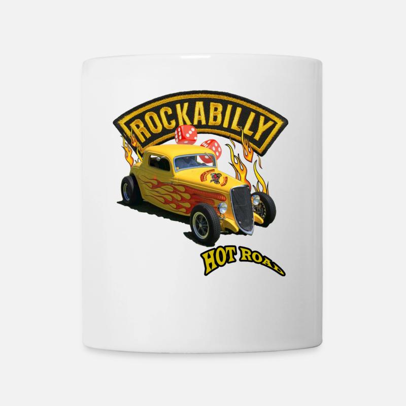 Rockabilly Hotr Road - Mug blanc - blanc