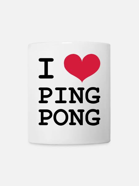 I Love Ping Pong - Mug blanc - blanc