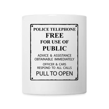 police box text - Tasse - Weiß - Vorne
