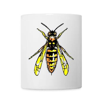 Wespe - Tasse - Weiß - Vorne