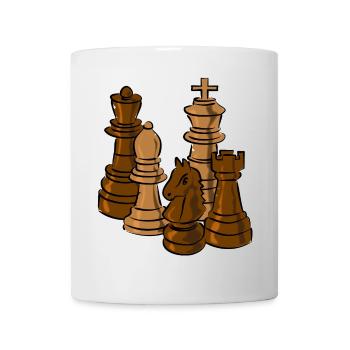 schach figuren sport - Tasse - Weiß - Vorne