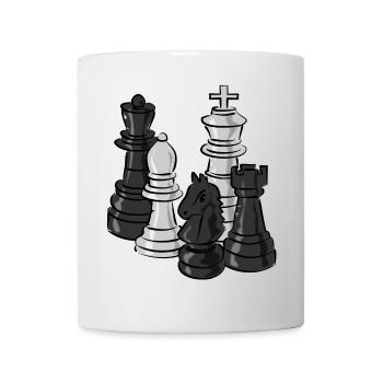 schach figuren sport - Tasse - Weiß - Vorne