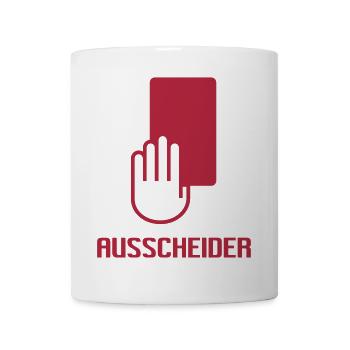 Ausscheider - Tasse - Weiß - Vorne