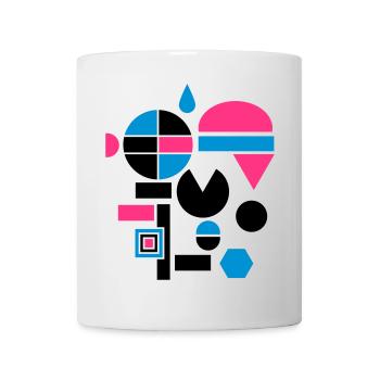 verschiedene Formen - Tasse - Weiß - Vorne