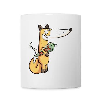 Schulkind Fuchs I Einschulung Erstklässler - Tasse - Weiß - Vorne