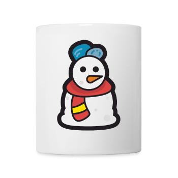 Schneemann - Frohe Weihnachten - Tasse - Weiß - Vorne