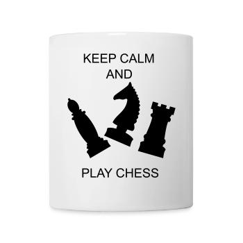 pièces d’échecs de sport d’échecs - Mug blanc - blanc - Devant
