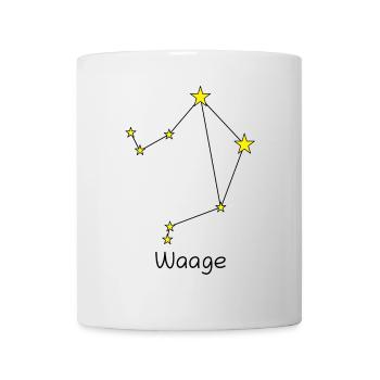 Sternzeichen Waage - Tasse - Weiß - Vorne