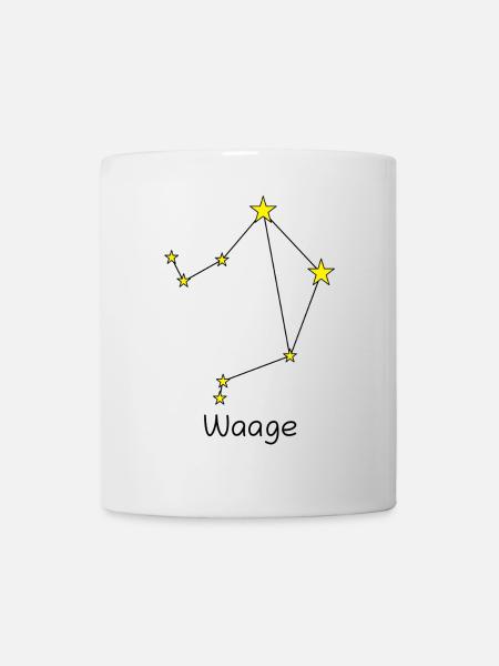 Sternzeichen Waage - Tasse - Weiß