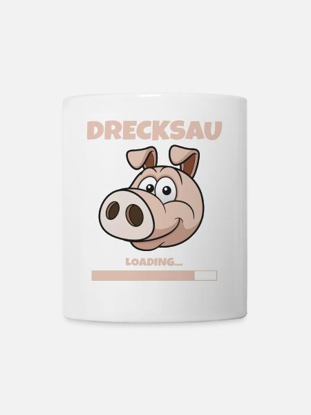 DRECKSAU - LOADING - Tasse - Weiß