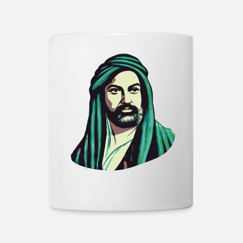 Ausdrucksstark: Hz. Ali Design - Tasse - Weiß