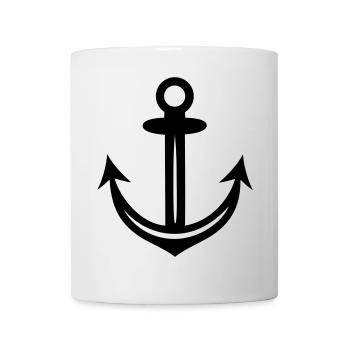 Anker Ahoi Kapitän Segeln - Mug - white - Front