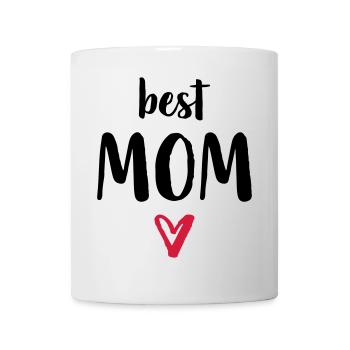 best Mom I Herz Geschenk Mama Mutter Mutti Mami - Tasse - Weiß - Vorne