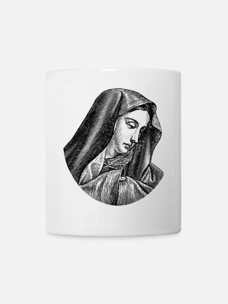 Madonna, figure sacrée emblématique. - Mug blanc - blanc
